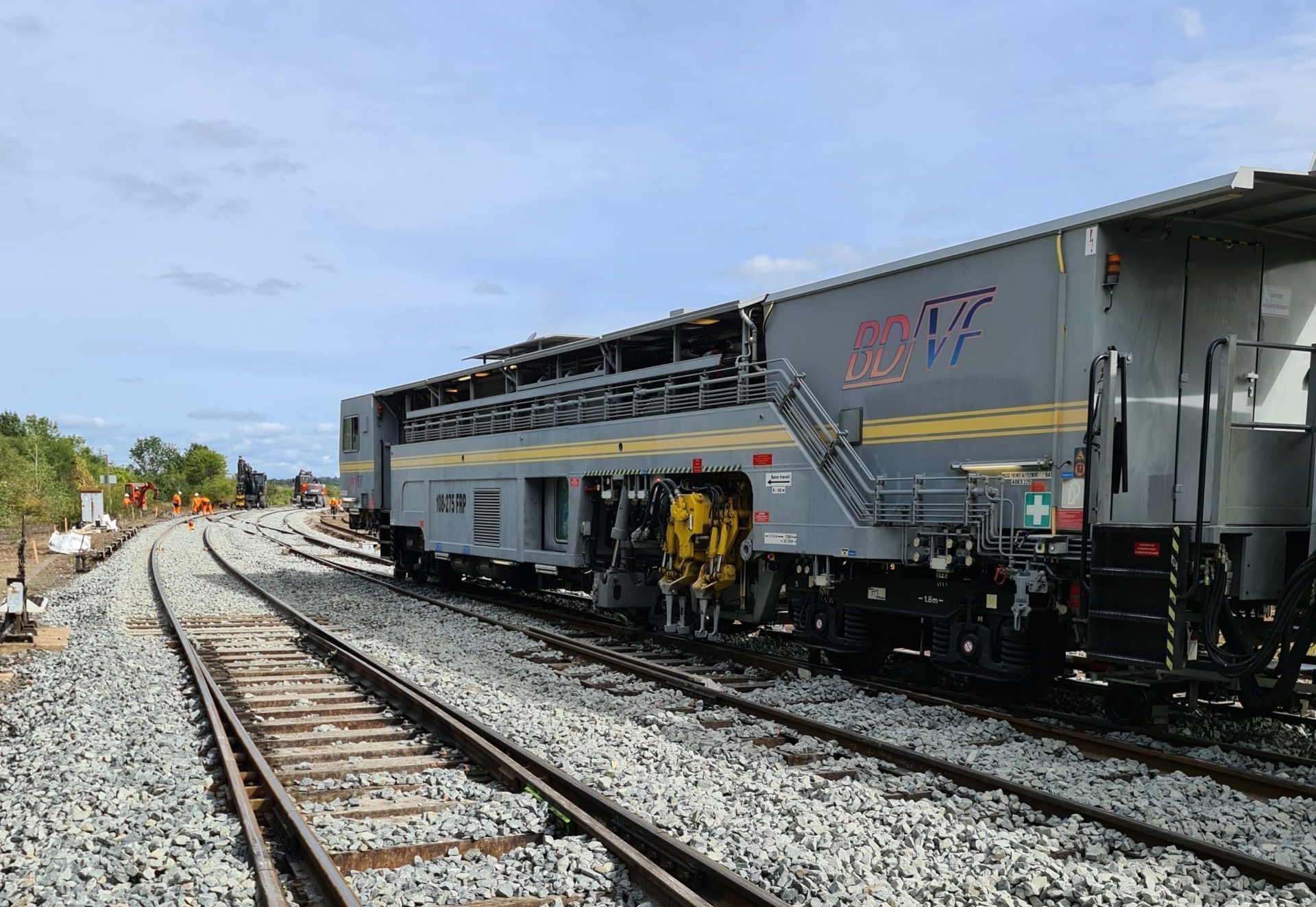 Engins ferroviaires de travaux (pilotage)